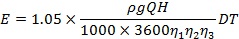 礦井排水泵的年耗電量計(jì)算公式